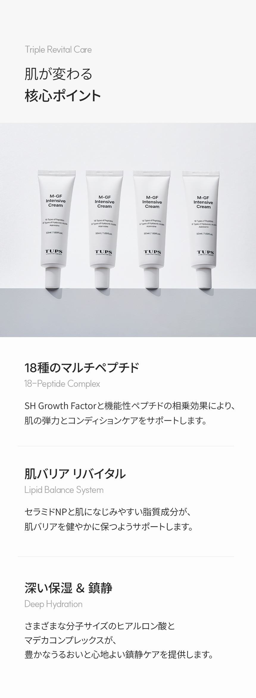 プロ ハイパフォーマンス M-GF インテンシブ クリーム の特徴 3